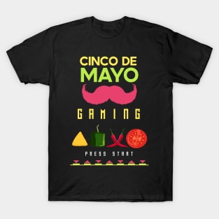 Cinco de mayo gaming fiesta T-Shirt